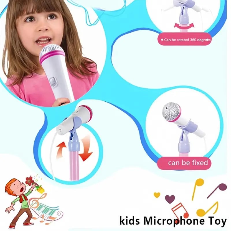💥LAST DAY SALE 49% OFF💥Microphone Toy, Karaoke Machine Toy with Light