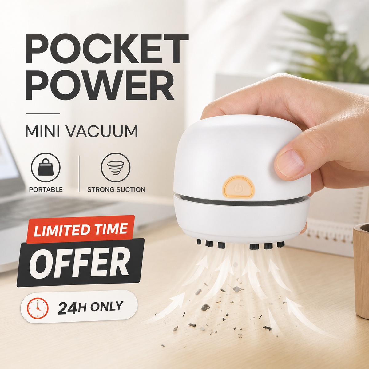 š¢š¢49% OFF !! ā°Portable Mini Desk Vacuum Cleaner