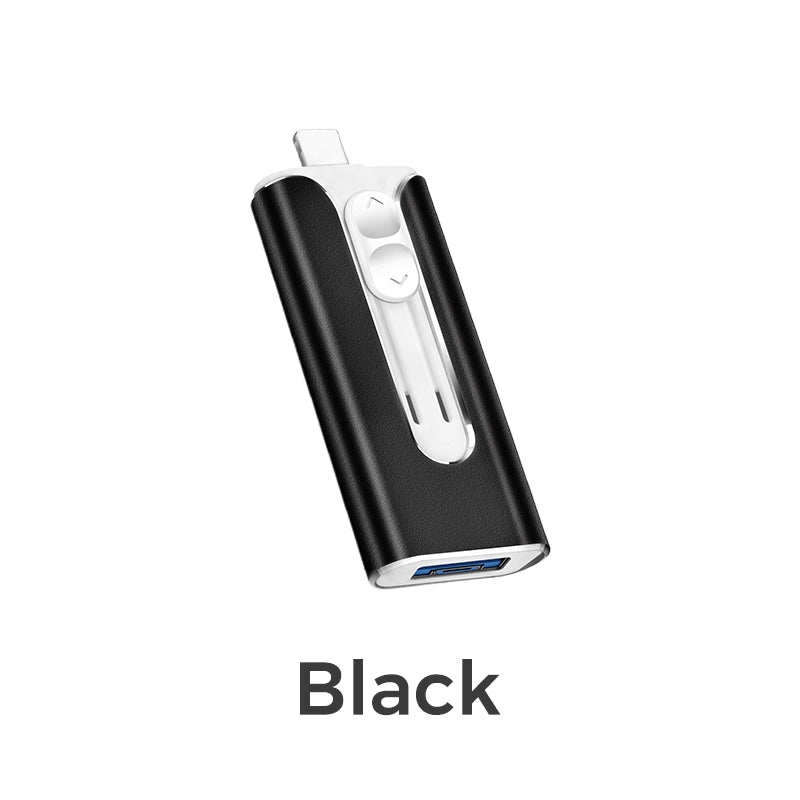 16GB~1TB Micro USB + MFi Certified Lightning + 8 Pin + USB 3.0 ⚡4 in1 Flash Drive for iPhone/iPad/Android/PC⚡