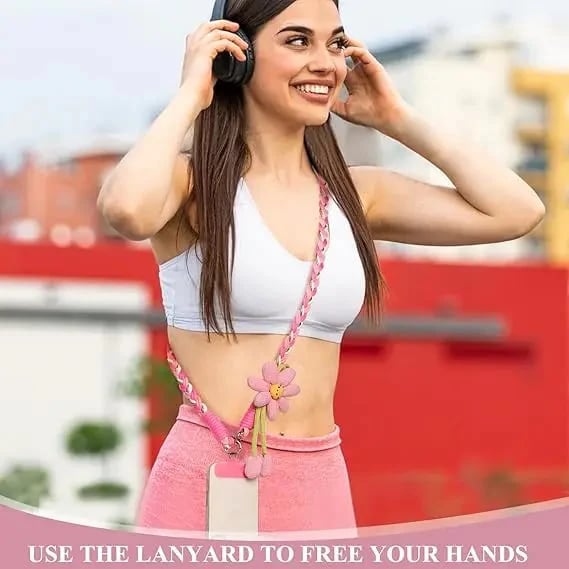 🌞Cute Floral Phone Crossbody Lanyard Hands-Free & Stylish!