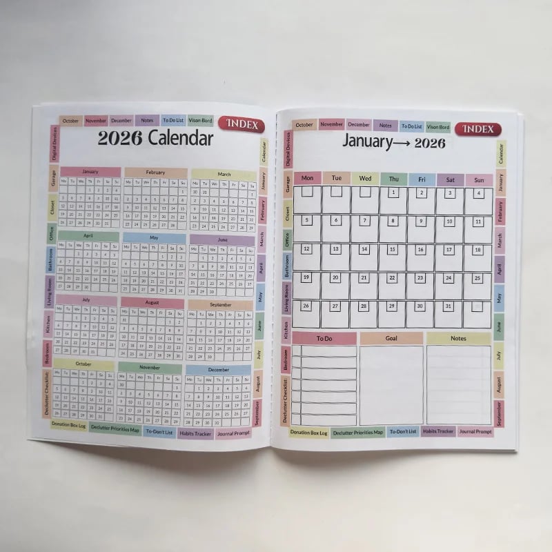 🔥LAST DAY 50% OFF - ✍️2026 Declutter Journal Workbook