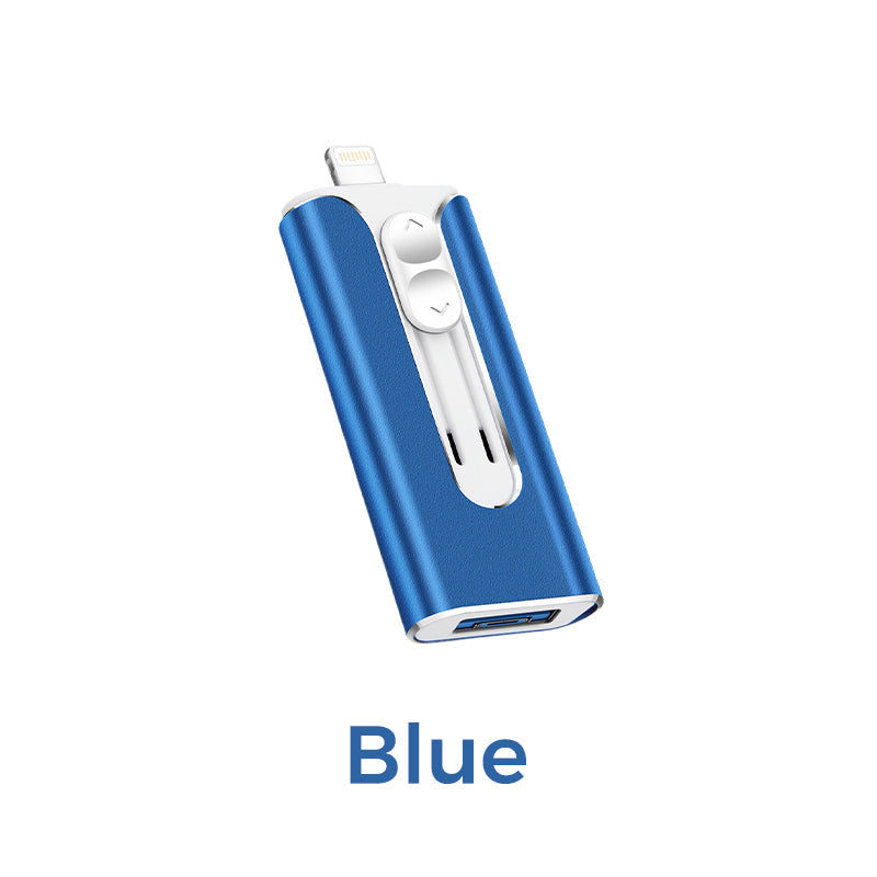 16GB~1TB Micro USB + MFi Certified Lightning + 8 Pin + USB 3.0 ⚡4 in1 Flash Drive for iPhone/iPad/Android/PC⚡