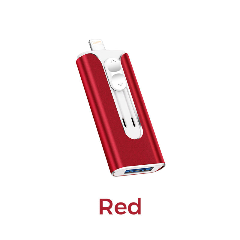 16GB~1TB Micro USB + MFi Certified Lightning + 8 Pin + USB 3.0 ⚡4 in1 Flash Drive for iPhone/iPad/Android/PC⚡