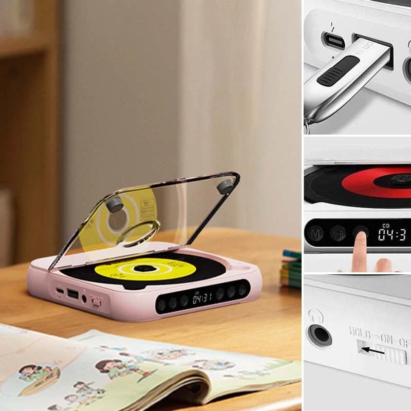 Portable Bluetooth CD Player