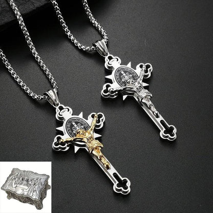 St. Benedict Exorcism Cross - Bless you and your family - BGCOPPER