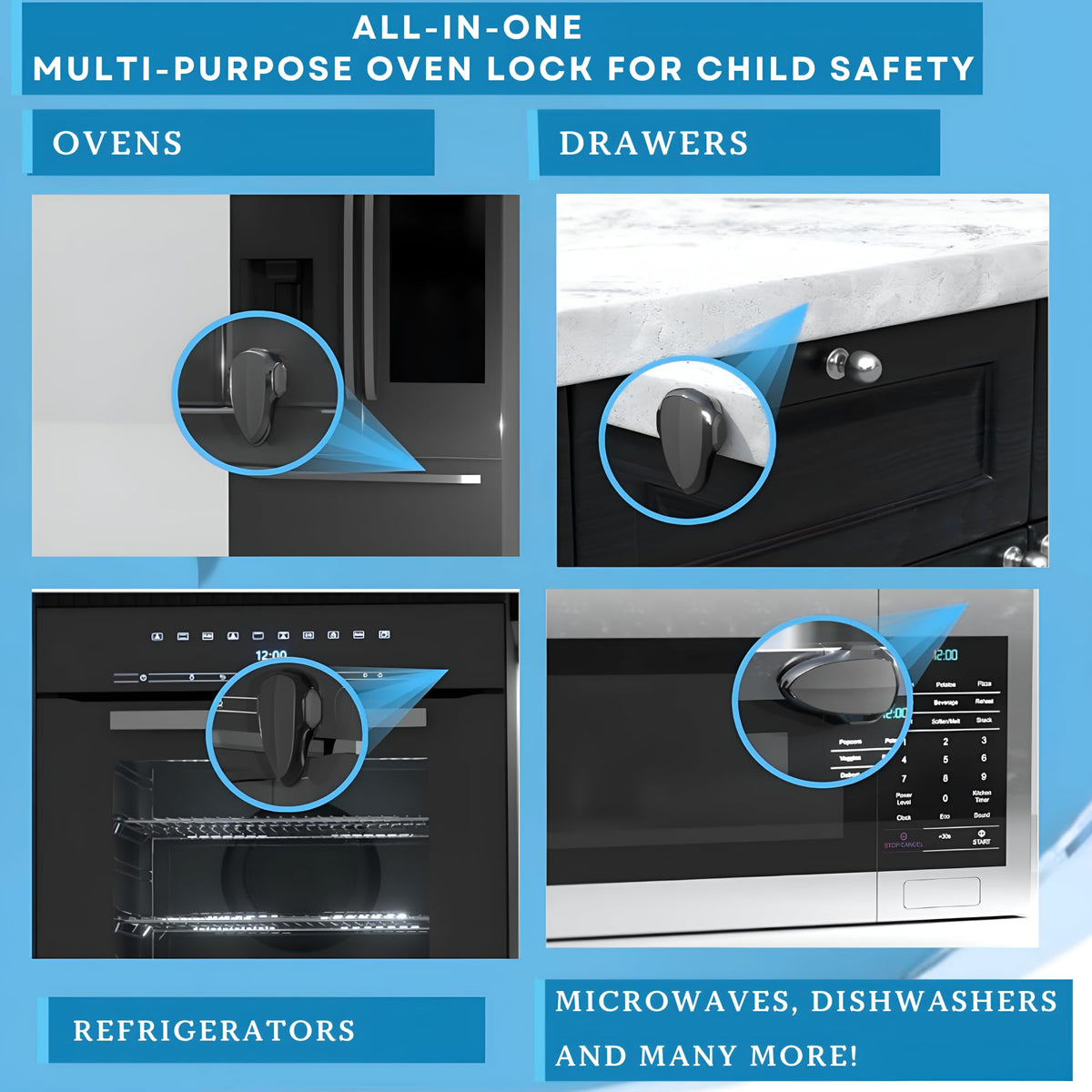 Universal Oven Lock for Child Safety