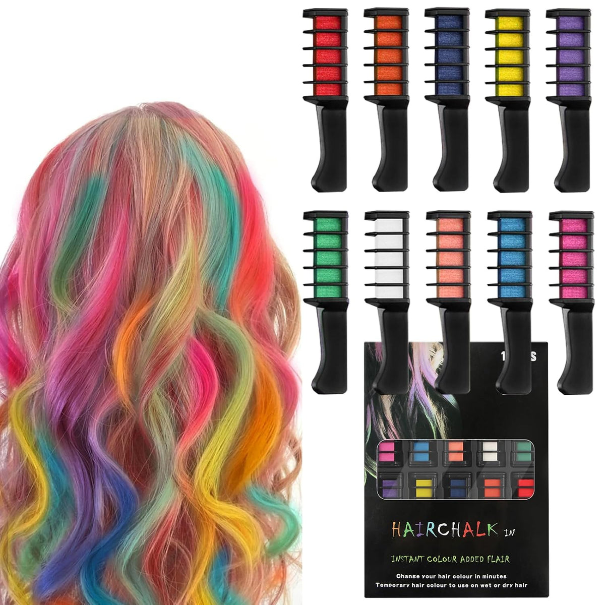🎅Christmas Pre-sale✨Festive Fun Hair Chalk Combs