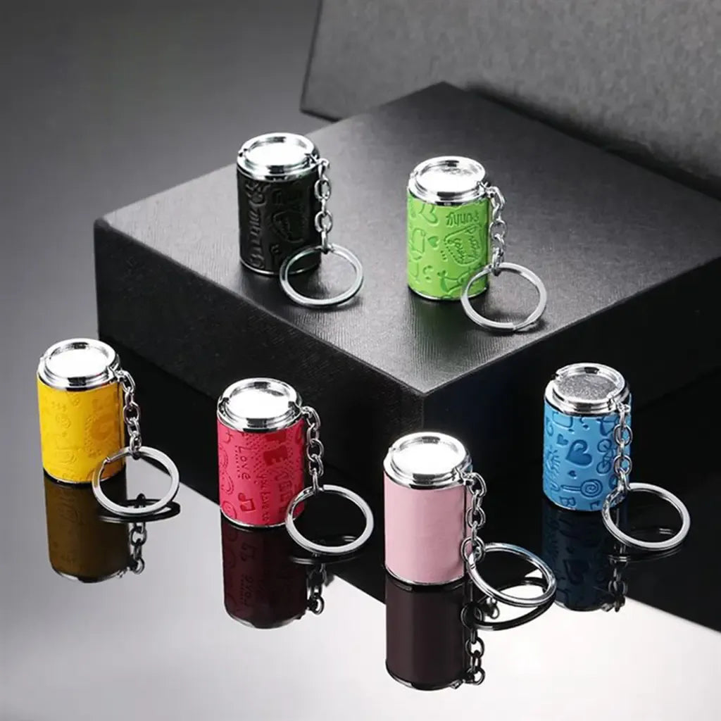 Mini personalized coin storage keychain - random print