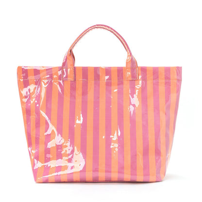 🌈 Lightweight Striped Tote Bag Large Capacity Travel & Beach Carryall