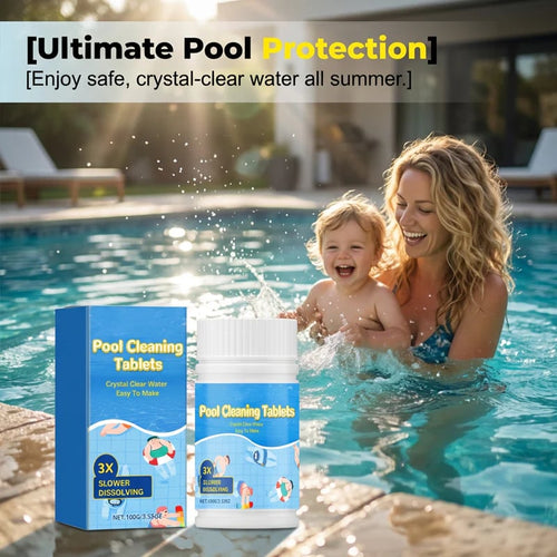 🏊‍♂️Pool Cleaning Tablets for Crystal Clear Water 💦