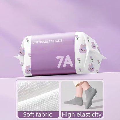 Unisex Disposable Travel Socks – 5 Pairs Pack