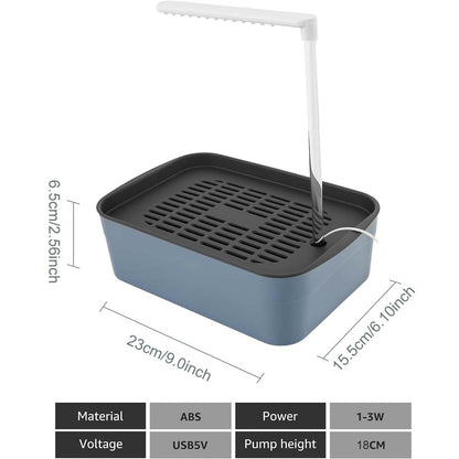 🦜💦Automatic ABS Bird Bath Shower, Parrot Bathtub with Circulating Faucet for Pet Bird