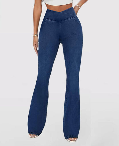 🔥Stretchy Jeans High Waisted Crossover