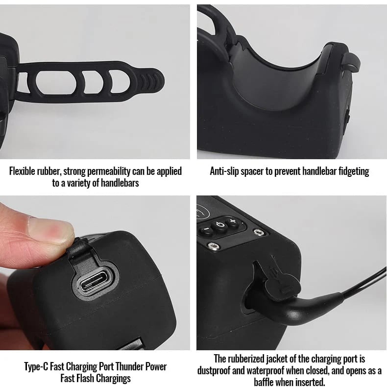 Woyuosn 2-in-1 Bike Light and Horn