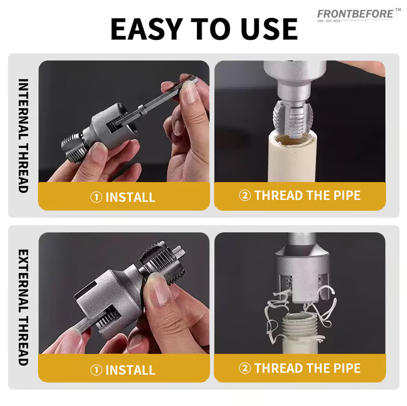 🔥Integrated Internal & External Pipe Threading Tool
