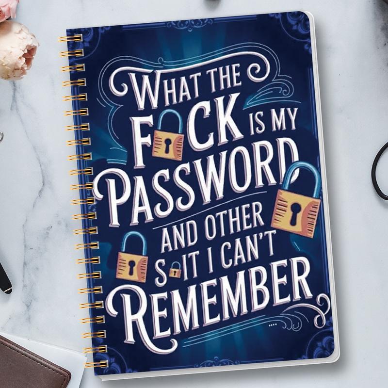🔥Last Day 49% OFF - 📅 Funny Password Notebook- Spiral Bound
