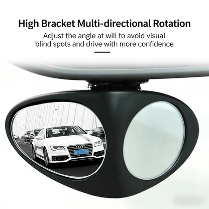 🚗HD Car Blind Spot Elimination Mirror - 360° Rotatable, Rain/Fog Resistant