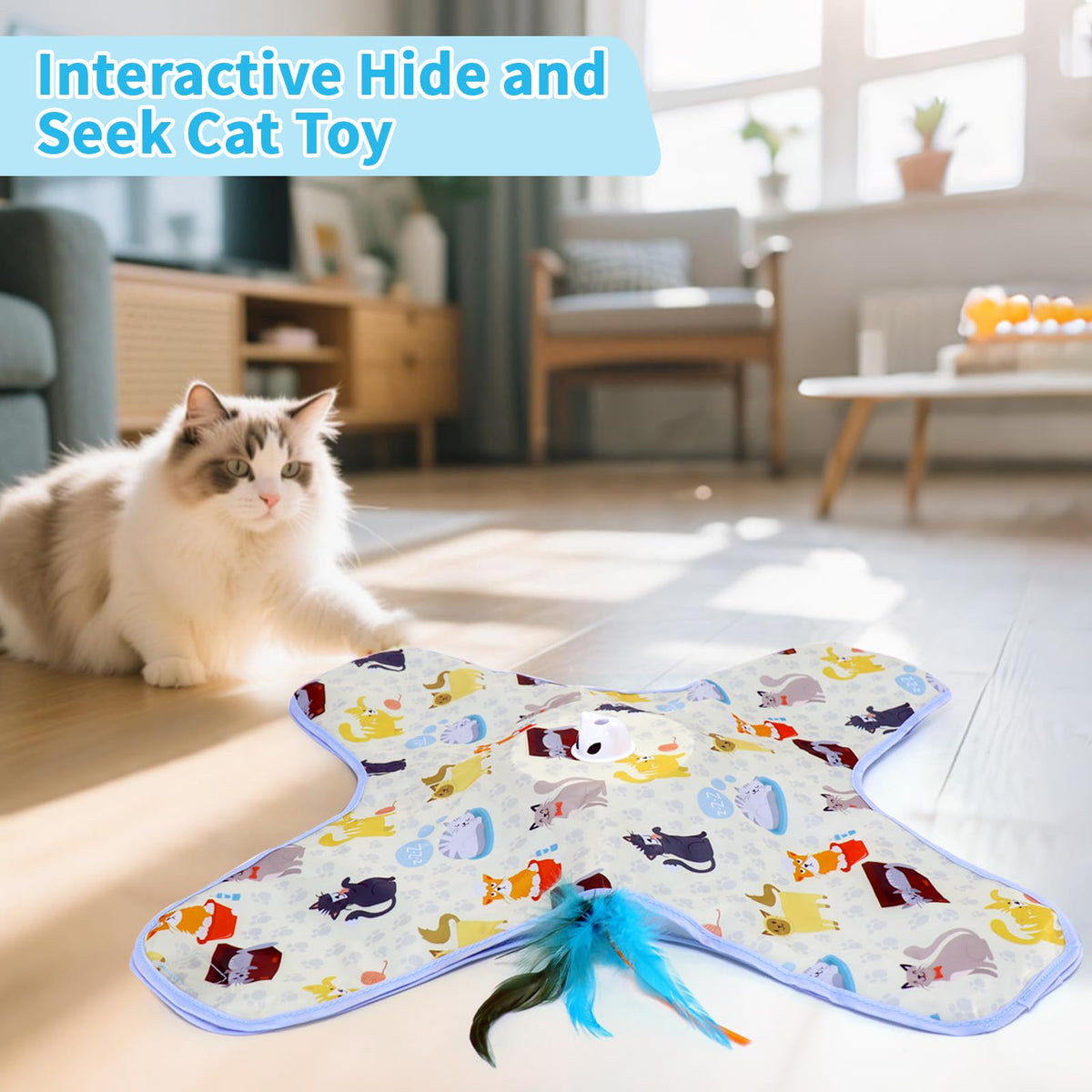 2 in 1 Hide and Seek Game Cat Toy
