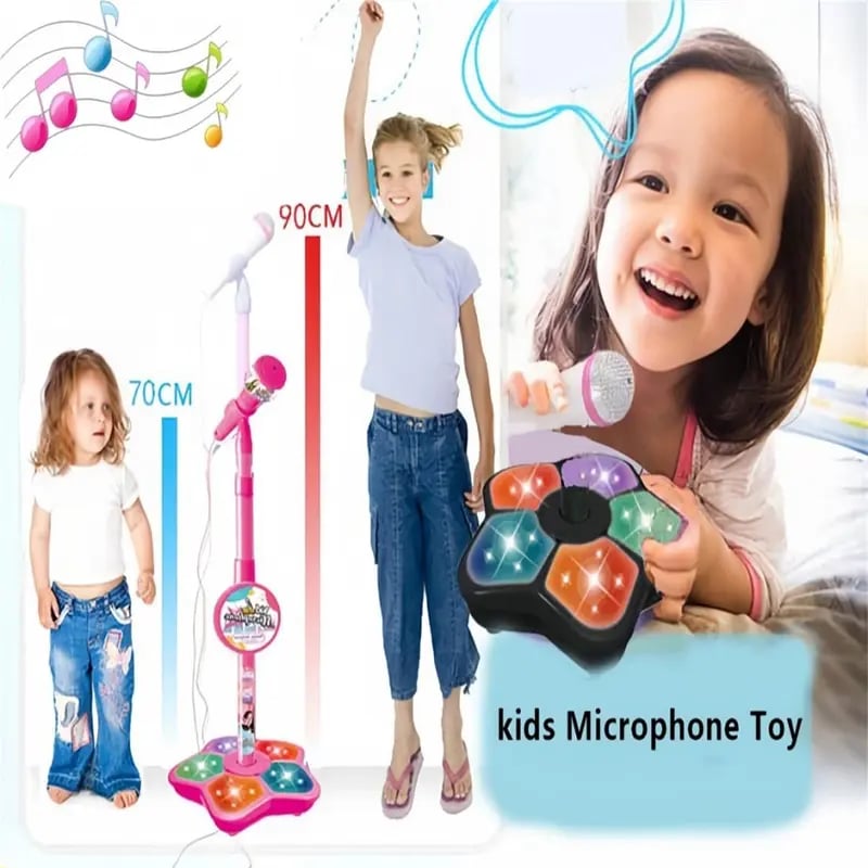 💥LAST DAY SALE 49% OFF💥Microphone Toy, Karaoke Machine Toy with Light
