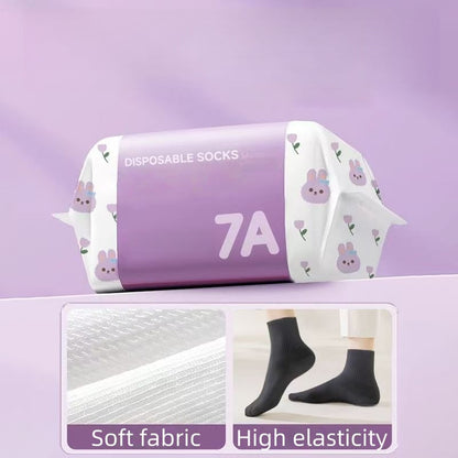 Unisex Disposable Travel Socks – 5 Pairs Pack