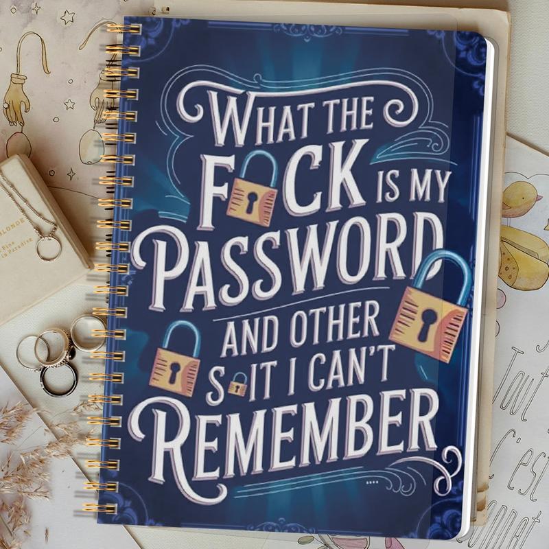 🔥Last Day 49% OFF - 📅 Funny Password Notebook- Spiral Bound