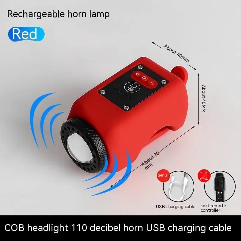 Woyuosn 2-in-1 Bike Light and Horn