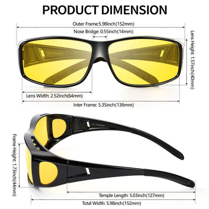 🏆10K+ SOLD LAST WEEK! -👓 Night Vision Driving Glasses, Anti-glare Polarized