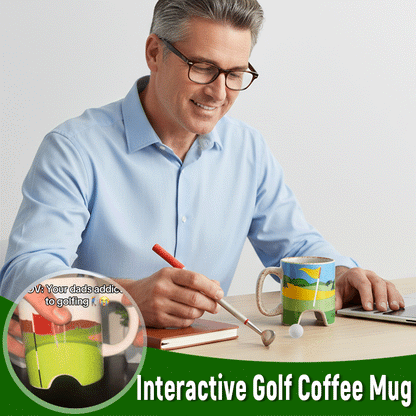 Interactive Golf Coffee Mug Set