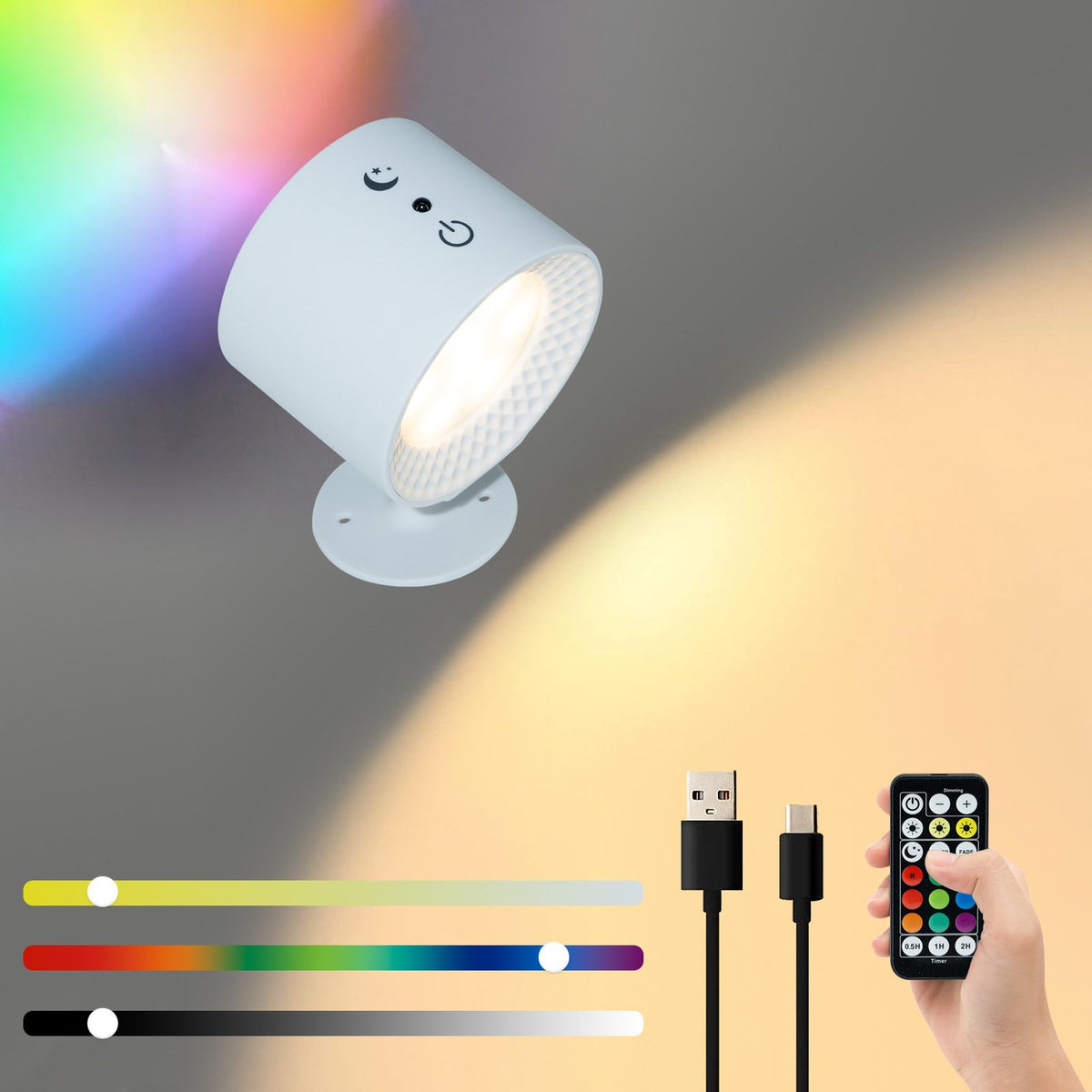 Wiring-Free LED Magnetic Wall Light