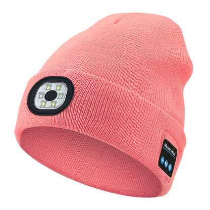 ❄️Winter— Gift Bluetooth Beanie with LED Headlight and Removable Speakers