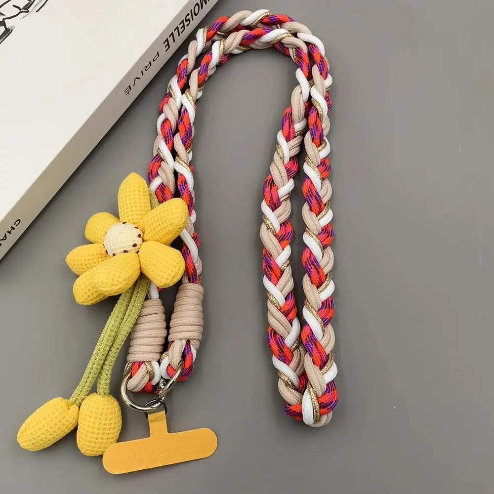 🌞Cute Floral Phone Crossbody Lanyard Hands-Free & Stylish!