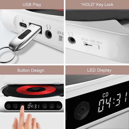 Portable Bluetooth CD Player