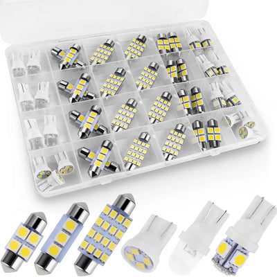 Super Bright White Interior Car Lights Kit Set