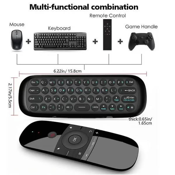 W1 Air Mouse Romote Control with Keyboard