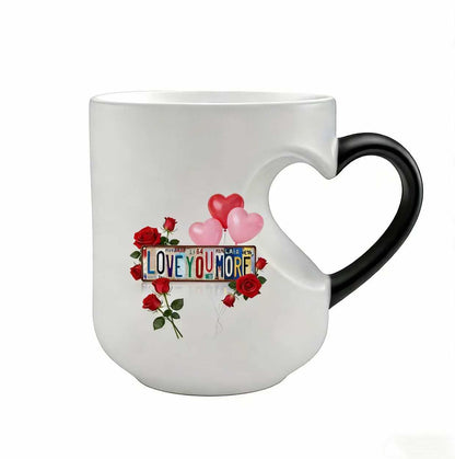 Heart-Shaped Color Changing Magic Ceramic Mug