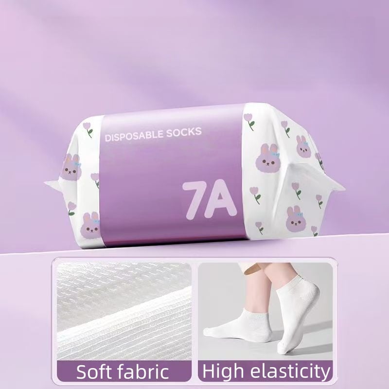 Unisex Disposable Travel Socks – 5 Pairs Pack