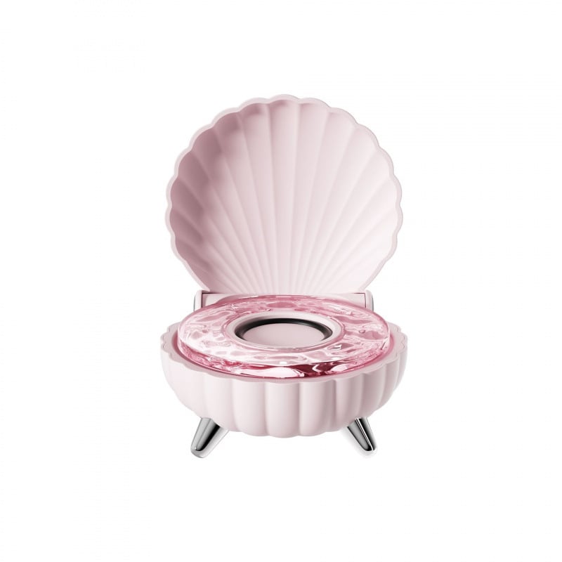Seashell Bluetooth Speaker 🐚✨ | Beat-Sync Colorful LED Lights