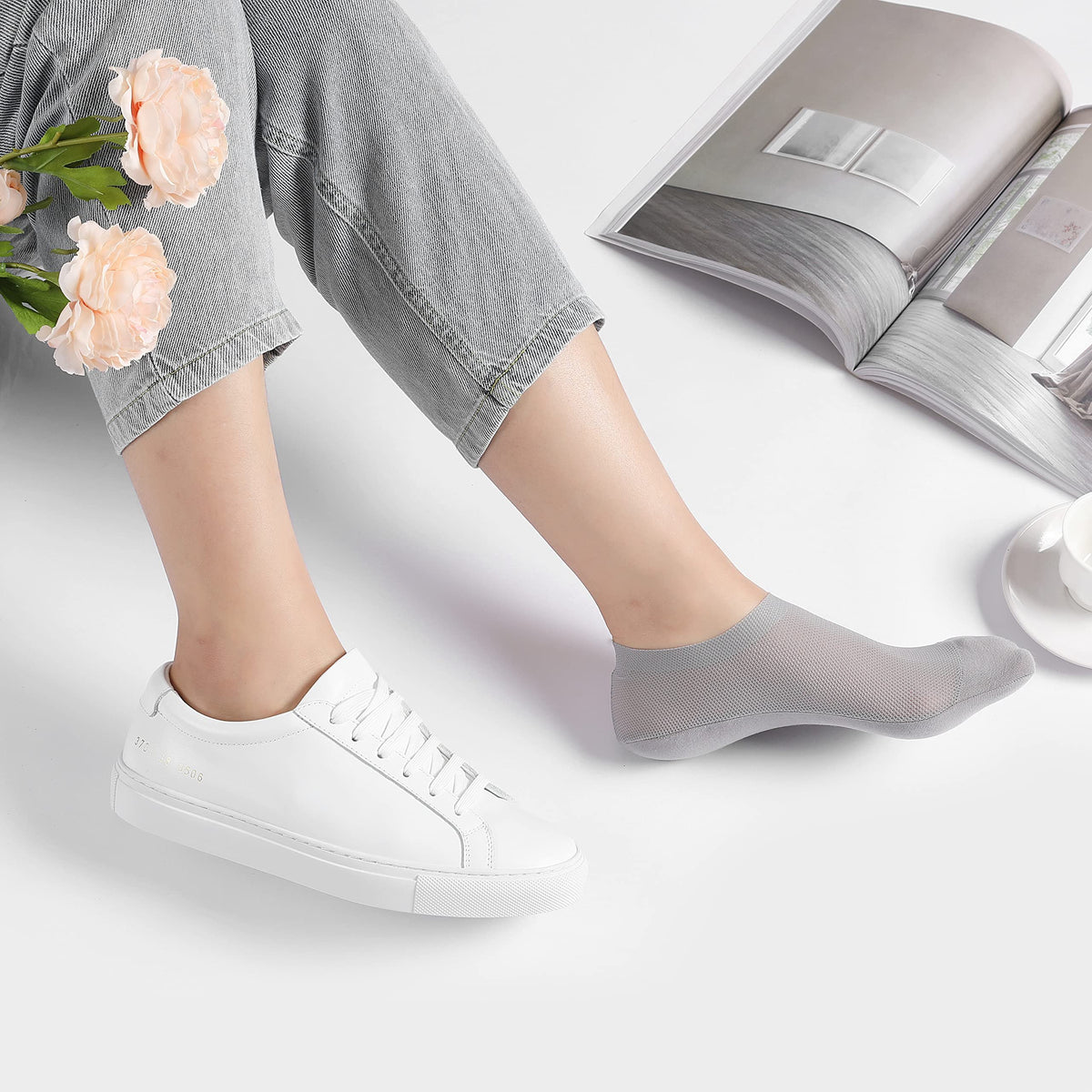 🔥Ultra Thin Liner Non Slip No Show Socks