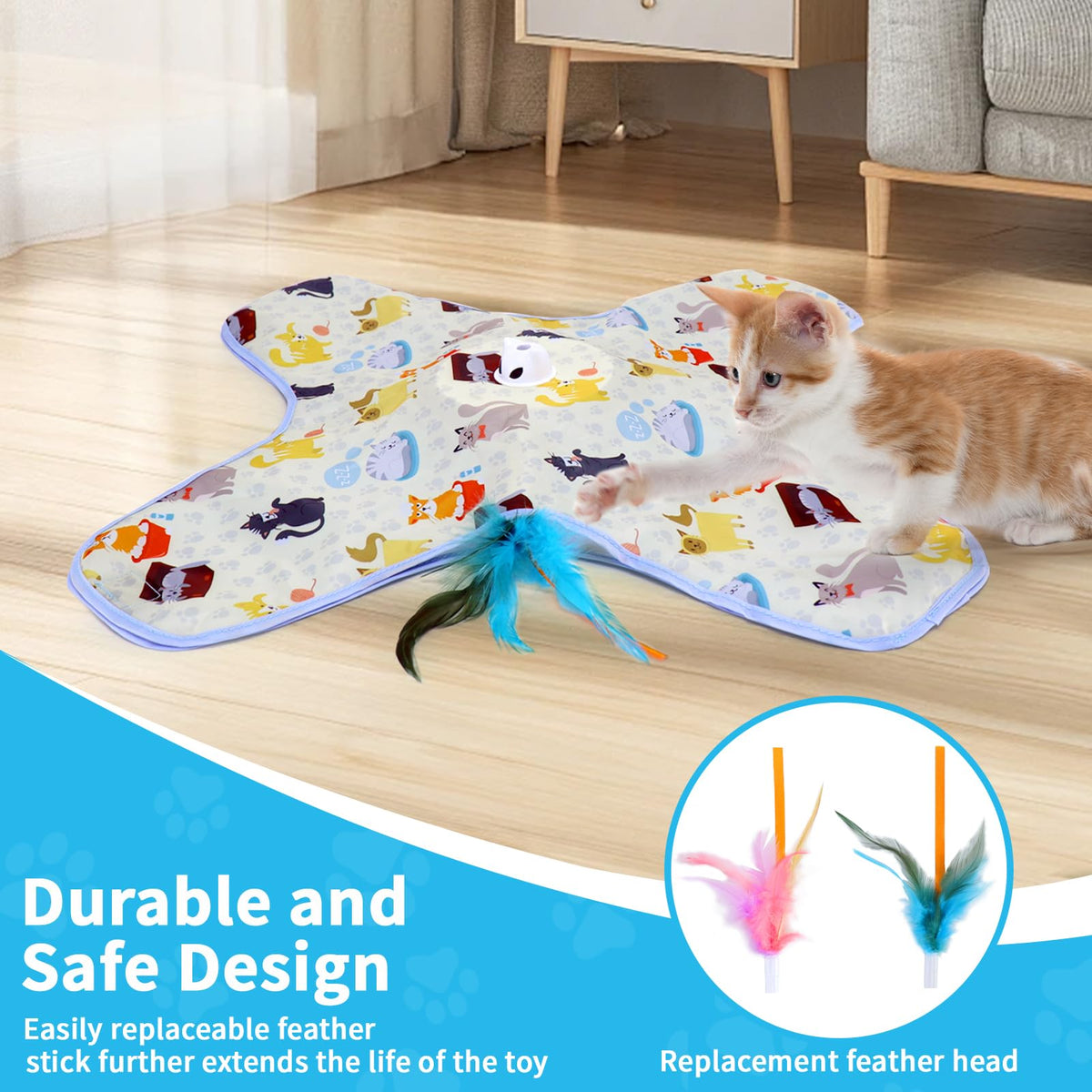 2 in 1 Hide and Seek Game Cat Toy