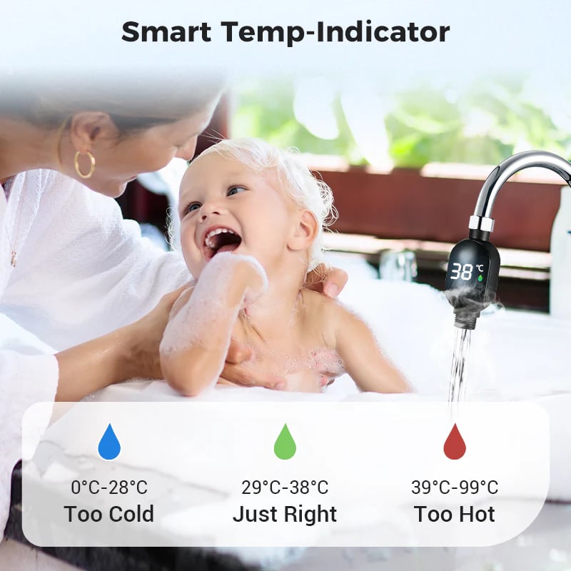 🌡️ Shower Thermometer - Instant Digital Display, Waterproof & Easy Install for Safe Bathing 👶📦