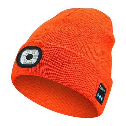 ❄️Winter— Gift Bluetooth Beanie with LED Headlight and Removable Speakers