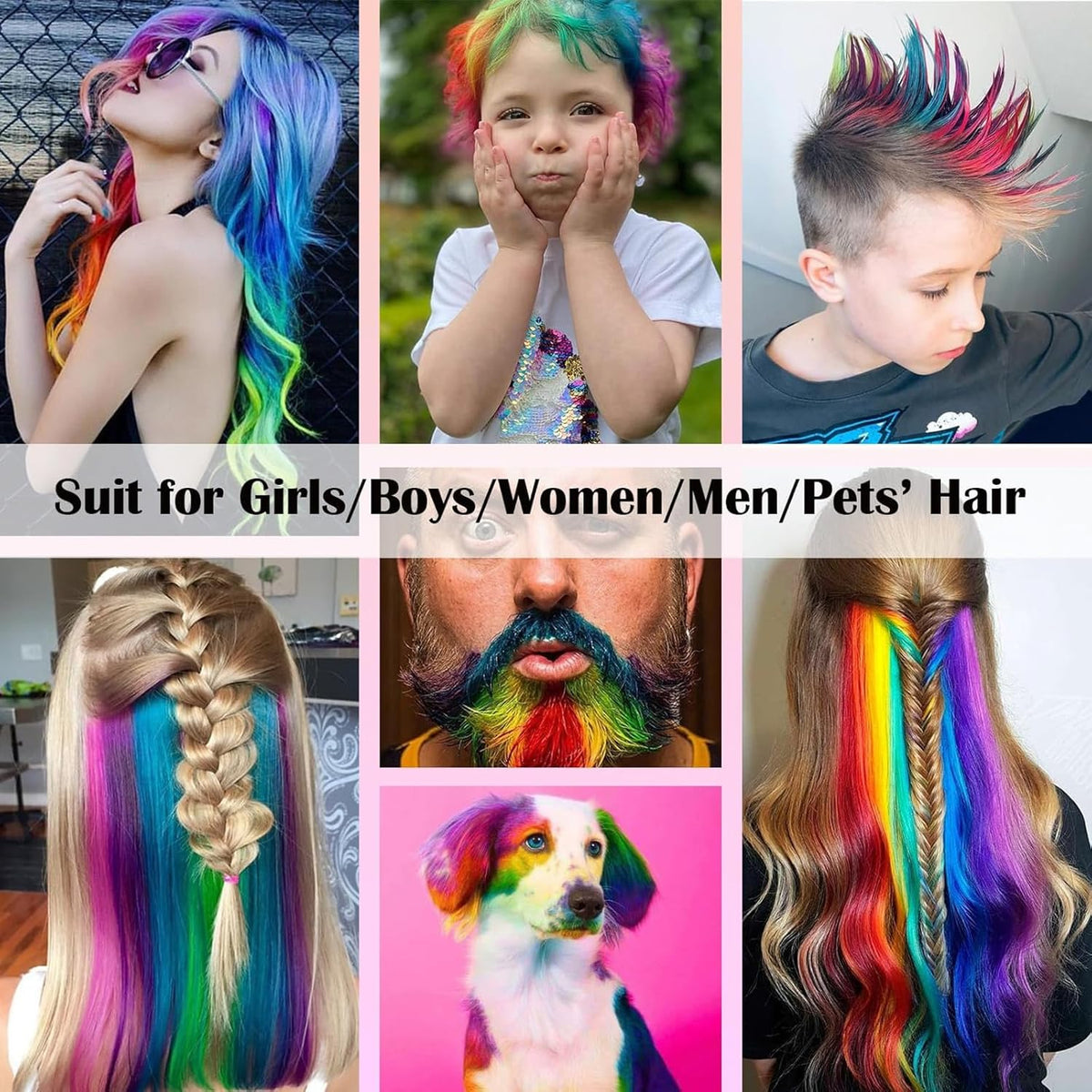 🎅Christmas Pre-sale✨Festive Fun Hair Chalk Combs