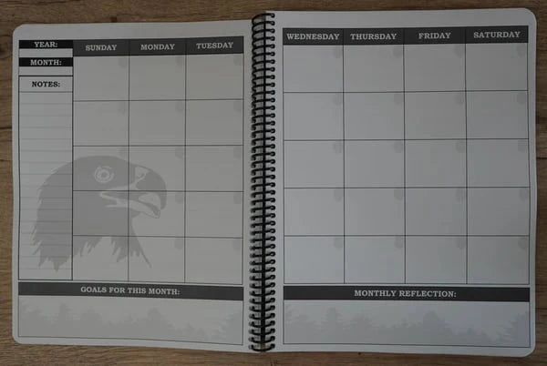 🔥🖤📚Themed Yearly Planner(✨Hardcover Book)