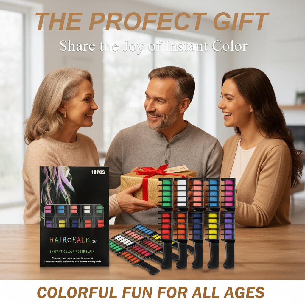 🎅Christmas Pre-sale✨Festive Fun Hair Chalk Combs