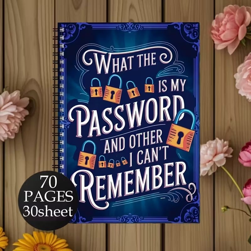 🔥Last Day 49% OFF - 📅 Funny Password Notebook- Spiral Bound