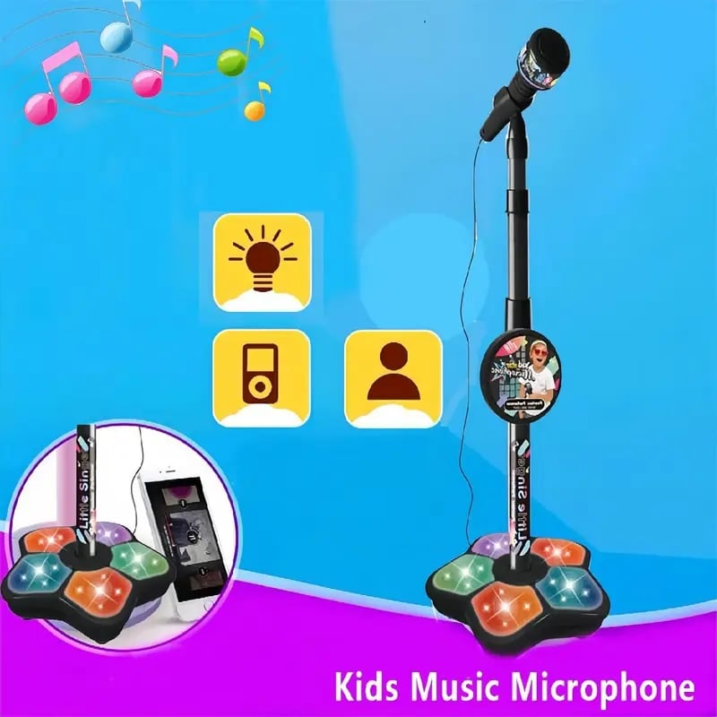 💥LAST DAY SALE 49% OFF💥Microphone Toy, Karaoke Machine Toy with Light
