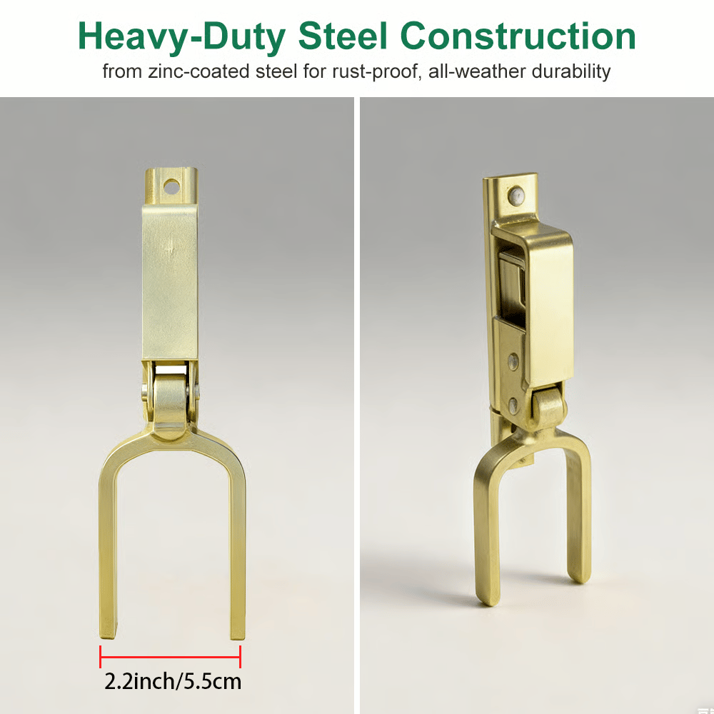 🔥LAST DAY 49% OFF🔥Instant Locking Gate Latch – Prevents Cattle, Sheep & Horses From Escaping
