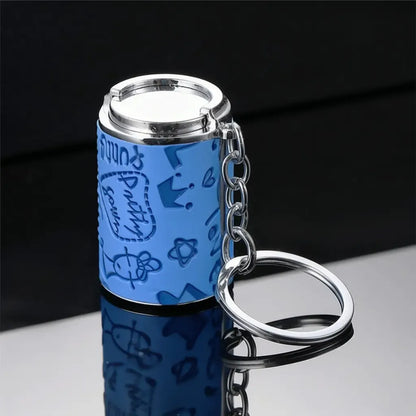 Mini personalized coin storage keychain - random print