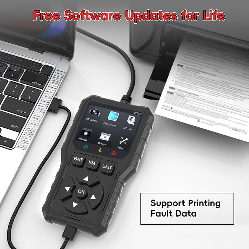 🚗 OBD2 Advanced Diagnostic Tool – Professional Engine Code Reader 🔧