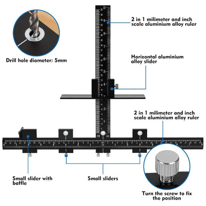 Aluminum Cabinet Hardware Jig